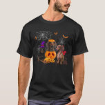 Funny Pumpkin Witch Dachshund Matching Dog Hallowe T-Shirt<br><div class="desc">Funny Pumpkin Witch Dachshund Matching Dog Halloween Gifts for Men Women Kids</div>