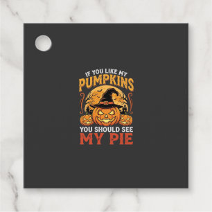 Funny Pumpkins Halloween Pie Design_1 Favour Tags