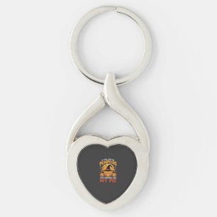 Funny Pumpkins Halloween Pie Design_1 Keychain