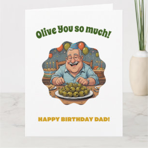 Funny Pun Birthday Card For Dad
