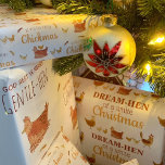 Funny Pun Chicken Christmas Wrapping Paper Sheet<br><div class="desc">The perfect funny chickens Christmas gift wrap for your chicken loving friends,  this silly Christmas chicken pun wrapping paper is super cute and sure to make someone laugh.   A fun way to make your recipients smile this holiday season - perfect for anyone who likes a good joke and chickens!</div>