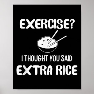 Funny Pun , Exercise_ I Thought You Said Extra Ric Poster