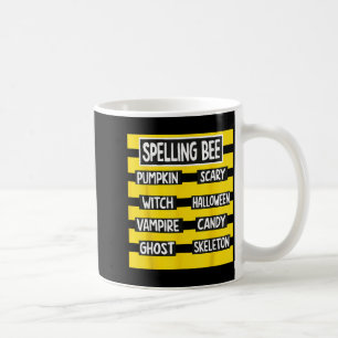 Funny Pun Halloween Costume for Teachers Spelling Coffee Mug
