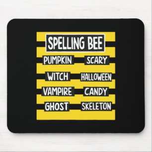 Funny Pun Halloween Costume For Teachers Spelling  Mouse Pad