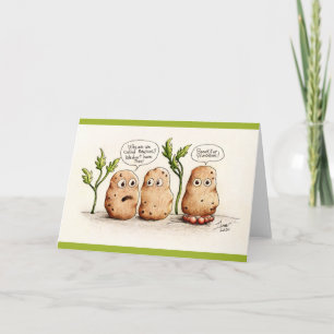 Funny Pun Pommes de terre Carte de voeux
