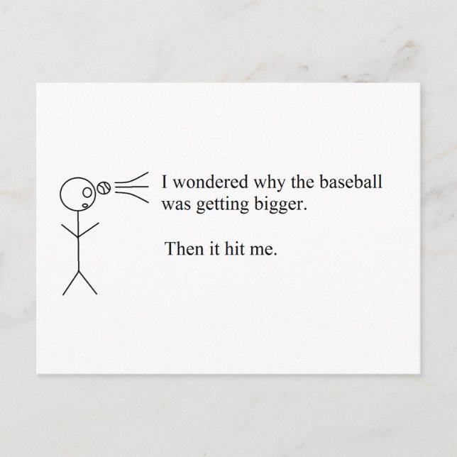 Funny Pun Postcard (Front)