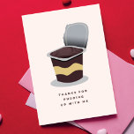 Funny Pun Pudding Mother's Day Greeting Card<br><div class="desc">Send a Thank You to your mom,  stepmom or special woman in your life that shows how much you appreciate she does for you. Silly,  humourous pun is a throw back to early childhood. Perfect for millennials.</div>