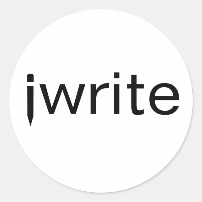 Funny Pun Writers Stickers Add Your Colour Custom (Front)