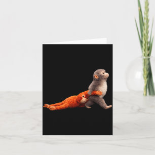 Funny punch baby alone monkey cute prank team humo card