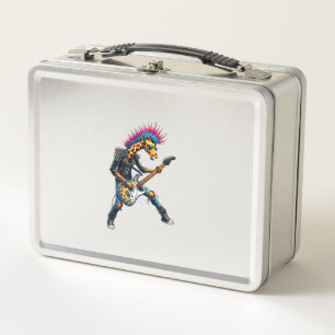 Funny Punk Giraffe, Rock'n Roll Goth Giraffe, Guit Metal Lunch Box