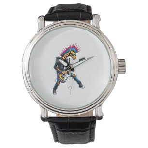 Funny Punk Giraffe, Rock'n Roll Goth Giraffe, Guit Watch