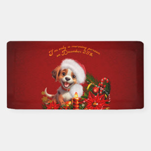 Funny puppy banner