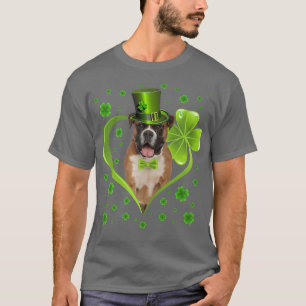 Funny Puppy Shamrock Boer Dog St T-Shirt