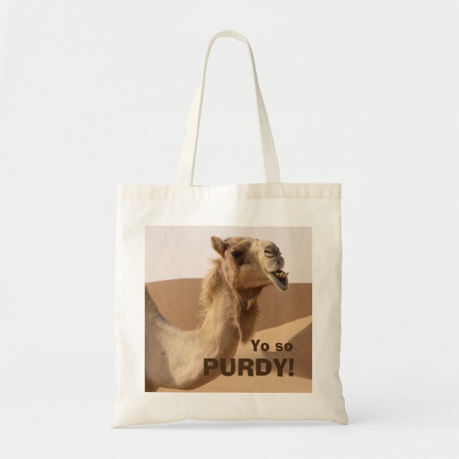 Funny Purdy Camel Photo Tote Bag (Front)