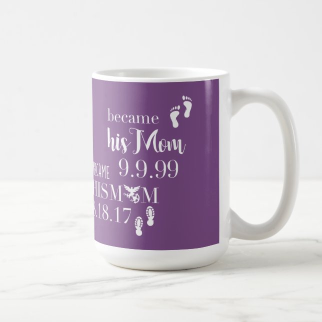 Funny Purple became His Mom - Soles of The Feet Coffee Mug (Right)