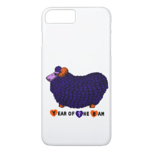Funny Purple Ram Chinese Year Zodiac iPhone Case-Mate iPhone Case