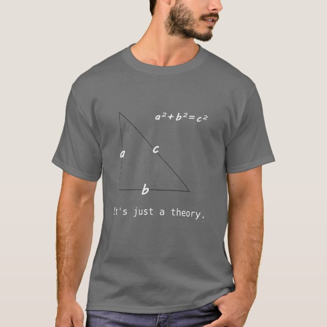 Funny Pythagoras' Theorem Math Algebra T-Shirt (Front)