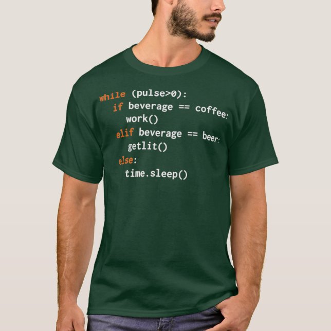 Funny Python Code Tshirt (Front)