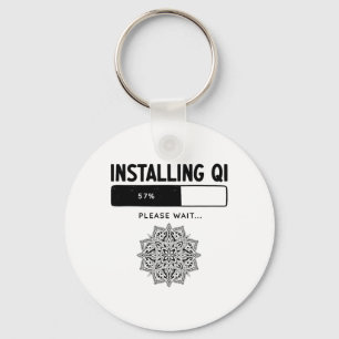 Funny Qigong Martial Arts Tai Chi Yoga Meditation Keychain