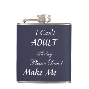 Funny Qoute Hip Flask