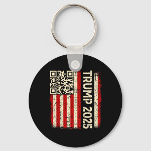 Funny Qr Donald Trump Dancing 4745 Code Video  Keychain