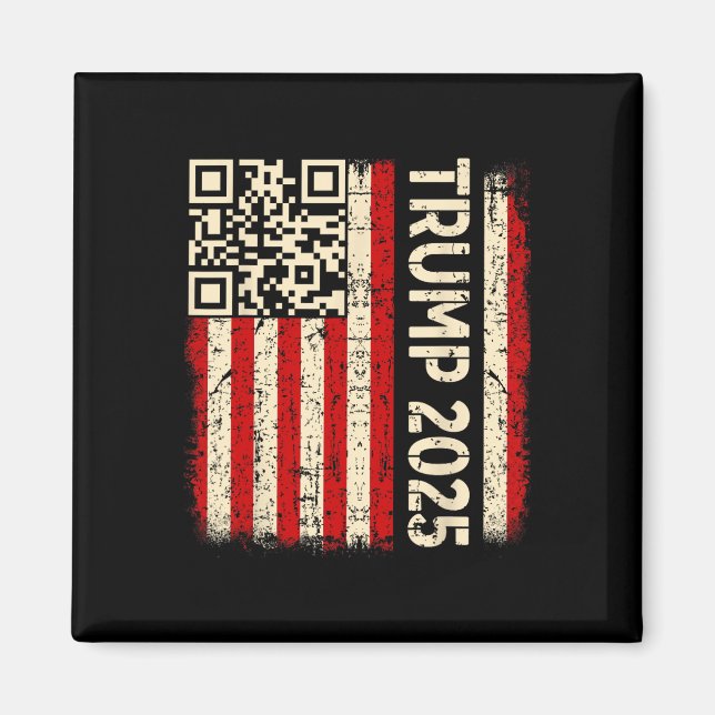 Funny Qr Donald Trump Dancing 4745 Code Video  Magnet (Front)