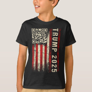 Funny Qr Donald Trump Dancing 47_45 Code Video  T-Shirt