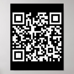 Funny Qr Don't Be A Little Btch Code Saying Quote  Poster