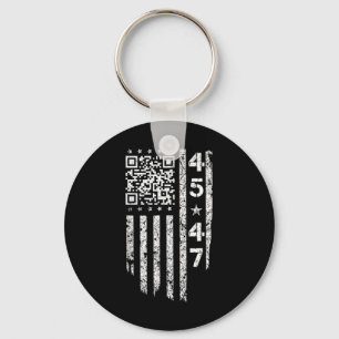 Funny Qr He's Back President Trump Code  Keychain
