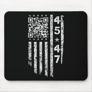 Funny Qr He's Back President Trump Code Mouse Pad