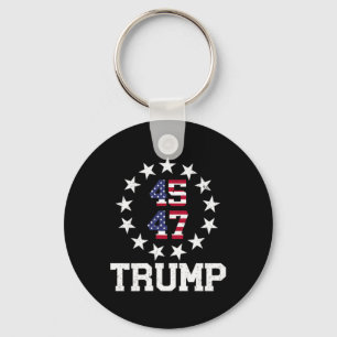 Funny Qr President Trump 4547 Dancing Dance Moves Keychain
