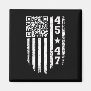 Funny Qr President Trump 4547 Trump Dancing Code  Magnet