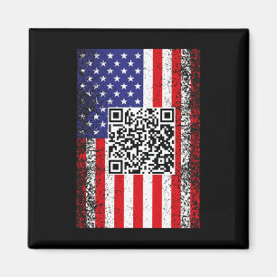 Funny Qr President Trump Code Dance  Magnet