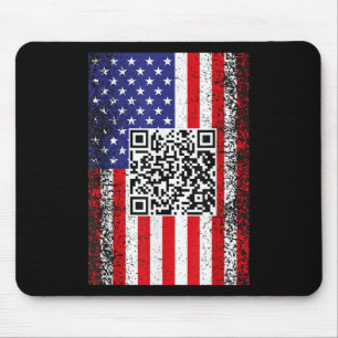 Funny Qr President Trump Code Dance Mouse Pad