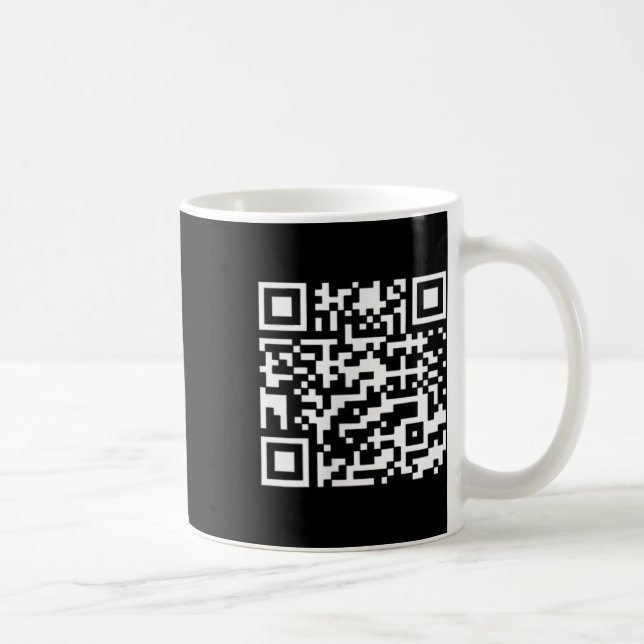 Funny Qr President Trump Dance Code _1  Coffee Mug (Right)