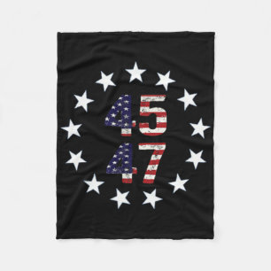 Funny Qr President Trump Dance Code 1 Fleece Blanket