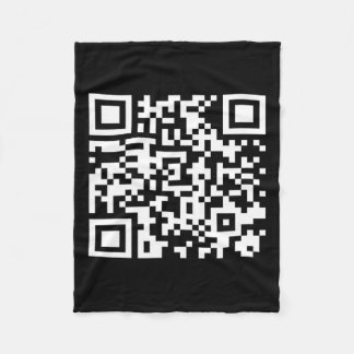 Funny Qr President Trump Dance Code 2025  Fleece Blanket