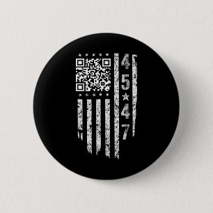 Funny Qr President Trump Dance Code  2 Inch Round Button