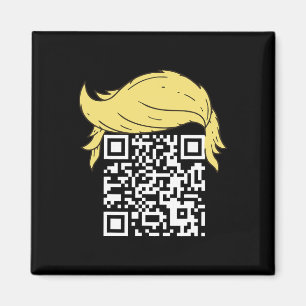 Funny Qr President Trump Dance Code 2  Magnet