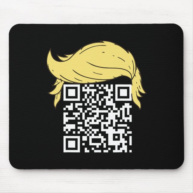 Funny Qr President Trump Dance Code 2  Mouse Pad (Front)