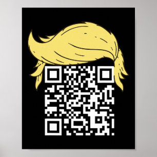 Funny Qr President Trump Dance Code 2  Poster