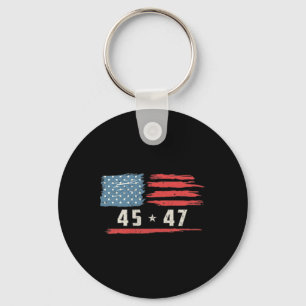 Funny Qr President Trump Dance Code 2 Side  Keychain