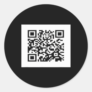 Funny Qr President Trump Dance Code 6 Classic Round Sticker