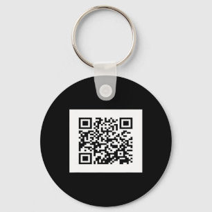 Funny Qr President Trump Dance Code 6 Keychain