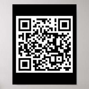 Funny Qr President Trump Dance Code 7 Poster