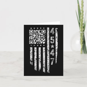 Funny Qr President Trump Dance Code  Card
