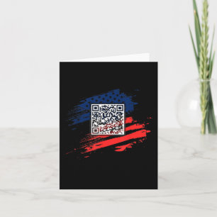 Funny Qr President Trump Dance Code Card