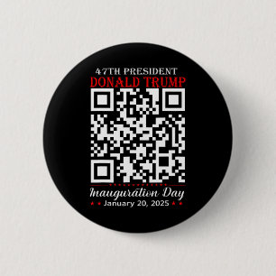 Funny Qr President Trump Dance Code Inauguration D 2 Inch Round Button