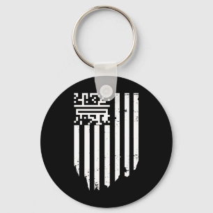 Funny Qr President Trump Dance Code Keychain