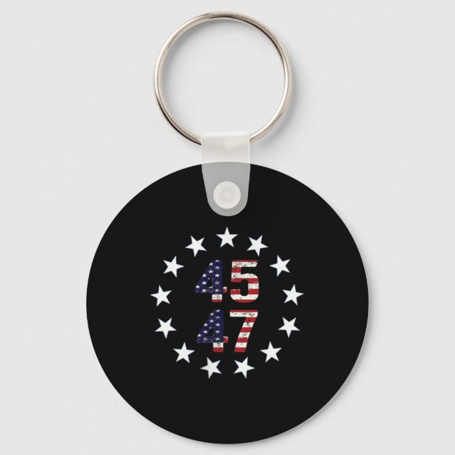 Funny Qr President Trump Dance Code  Keychain (Front)